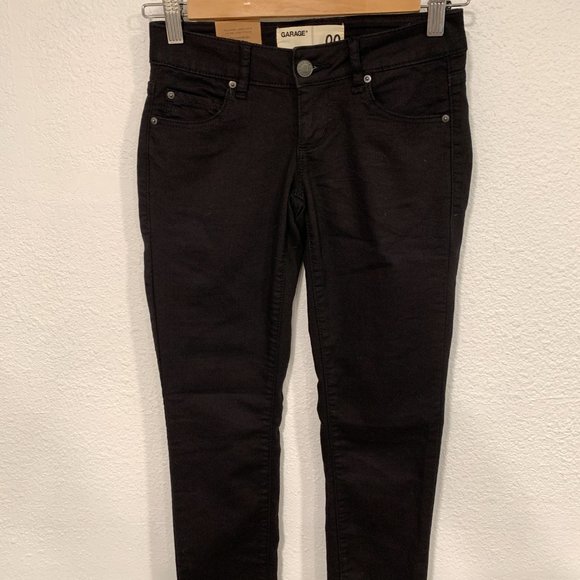 NWT Garage Black Jegging Jeans Ultra Stretch 5 Pockets W25xL32 Womens Sz 00 Long - Picture 7 of 10